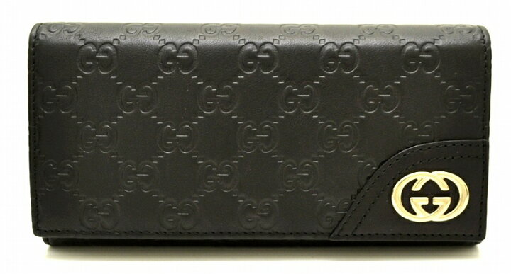 楽天市場】【財布】GUCCI グッチ グッチシマ レザー 2つ折長財布  