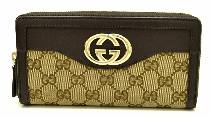 楽天市場】【財布】GUCCI グッチ GGキャンバス レザー ラウンド  
