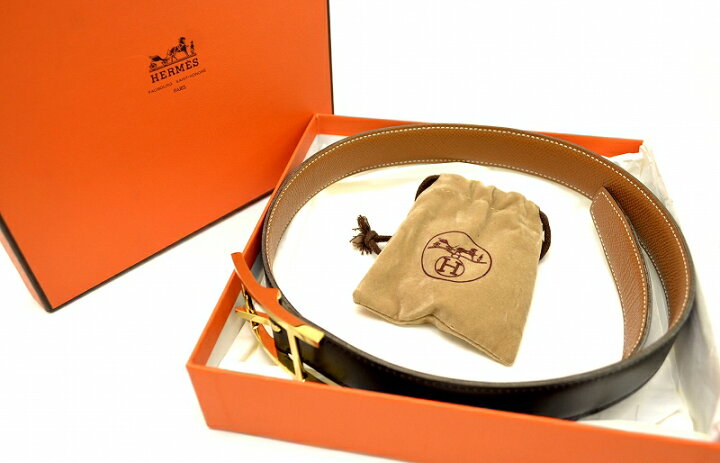 楽天市場】HERMES エルメス アピ3 リバーシブルベルト BOXカーフ  