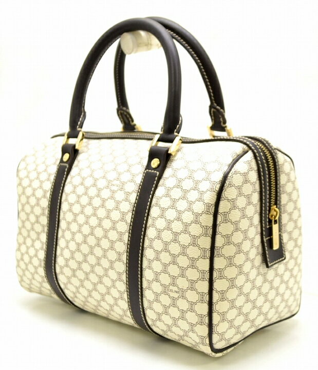 楽天市場】【バッグ】CELINE セリーヌ マカダム柄 ボストンバッグ 