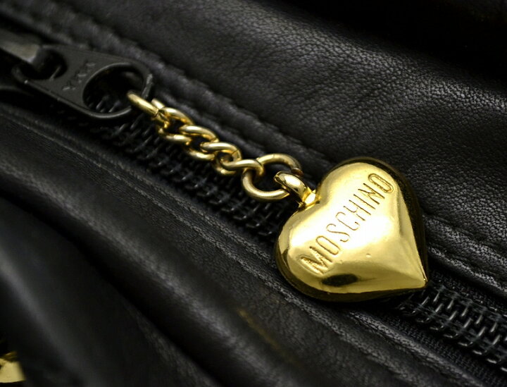 楽天市場】【バッグ】MOSCHINO モスキーノ レザー ハンドバッグ ハート
