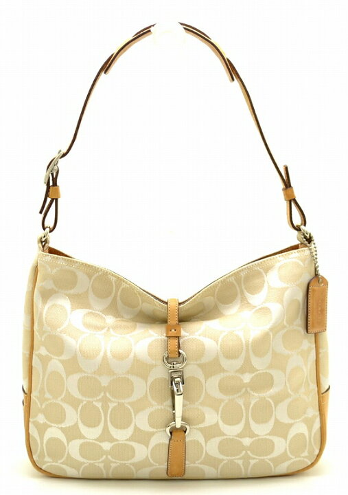 楽天市場】【バッグ】COACH コーチ シグネチャー クリップ ホーボー  