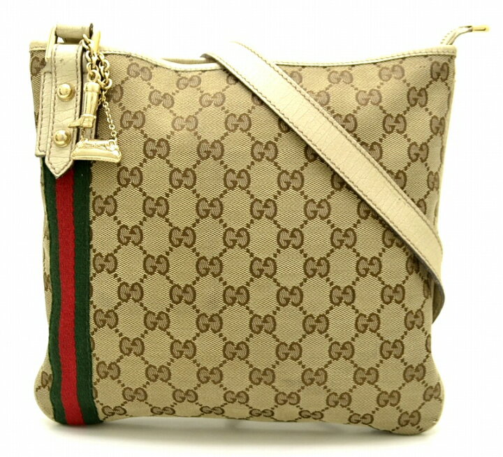 楽天市場】【バッグ】GUCCI グッチ GGキャンバス ウエビング シェリー 