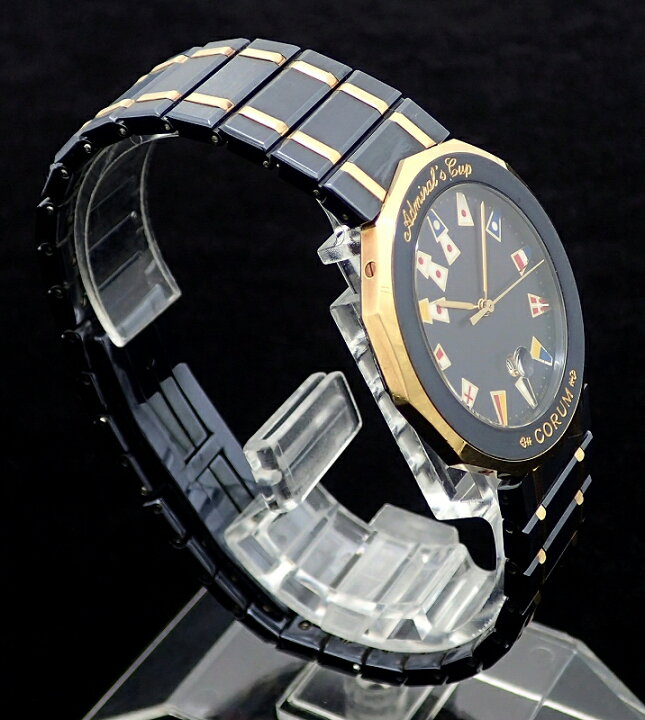 楽天市場】【ウォッチ】CORUM コルム アドミラルズカップ ガンブルー 