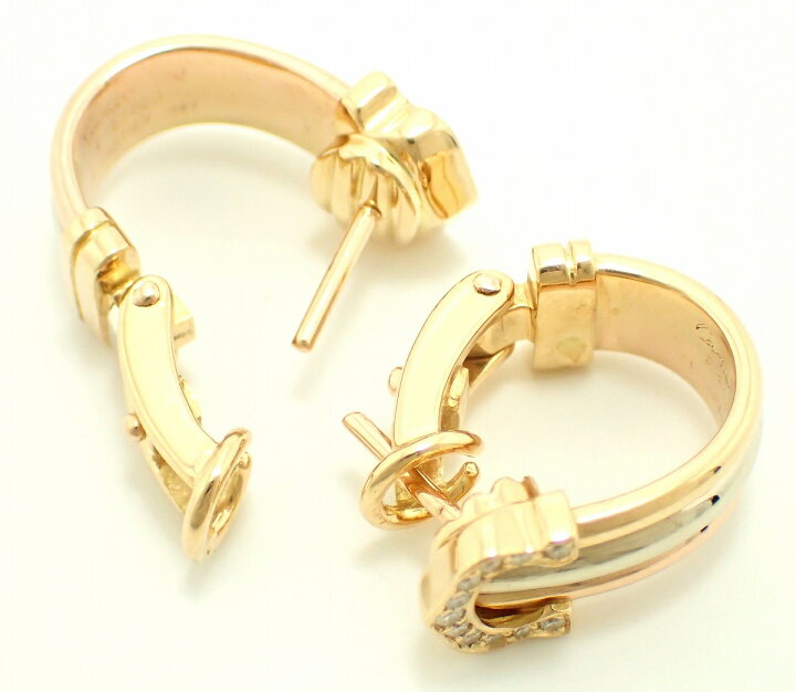 楽天市場】【ジュエリー】Cartier カルティエ 2C ピアス K18YG/WG/PG 