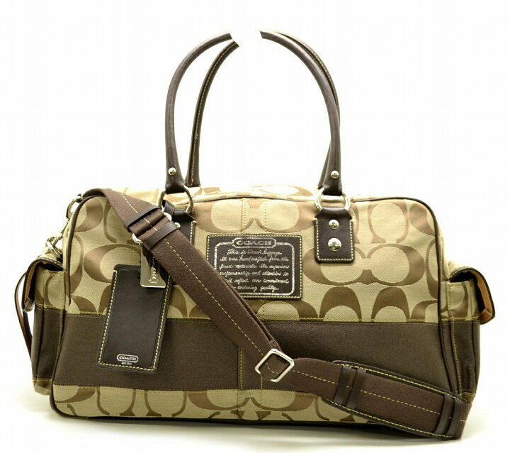 楽天市場】【バッグ】COACH コーチ シグネチャー ボストンバッグ 2WAY 