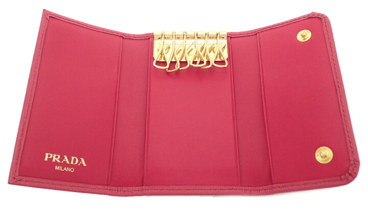 楽天市場】【未使用品】PRADA プラダ 6連キーケース キーケース レザー  