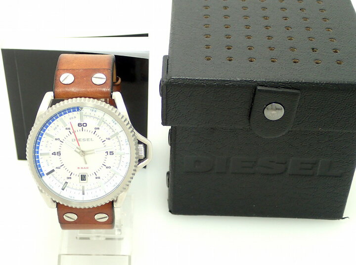 楽天市場】【ウォッチ】DIESEL ディーゼル ロールケージ ホワイト文字 
