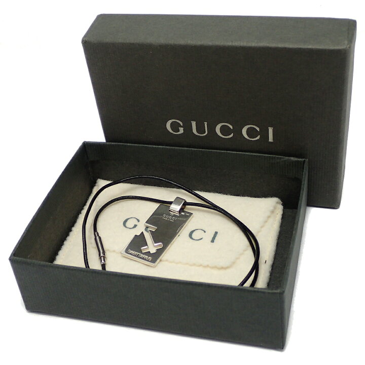 楽天市場】【ジュエリー】GUCCI グッチ シルバー プレート ペンダント 