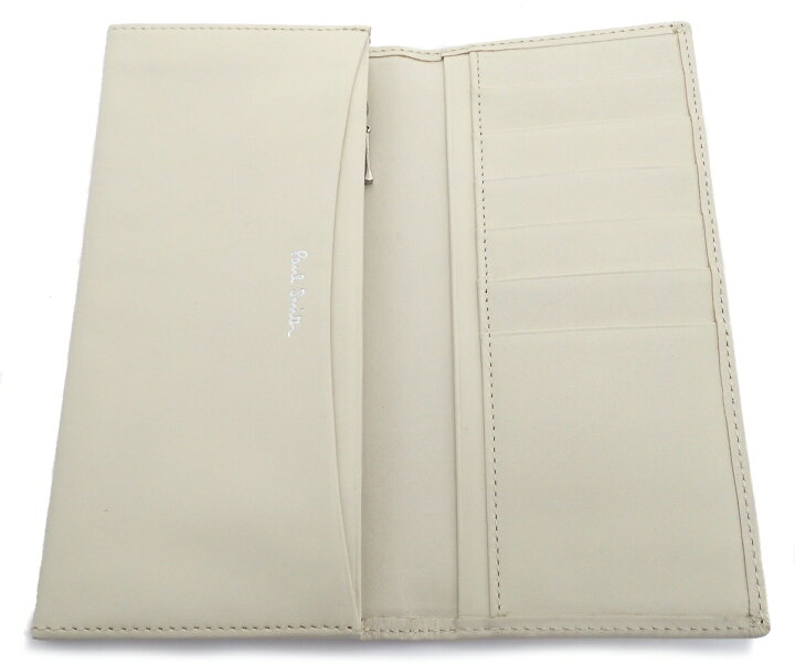 楽天市場】【未使用品】【財布】Paul Smith ポール スミス 長財布 白 