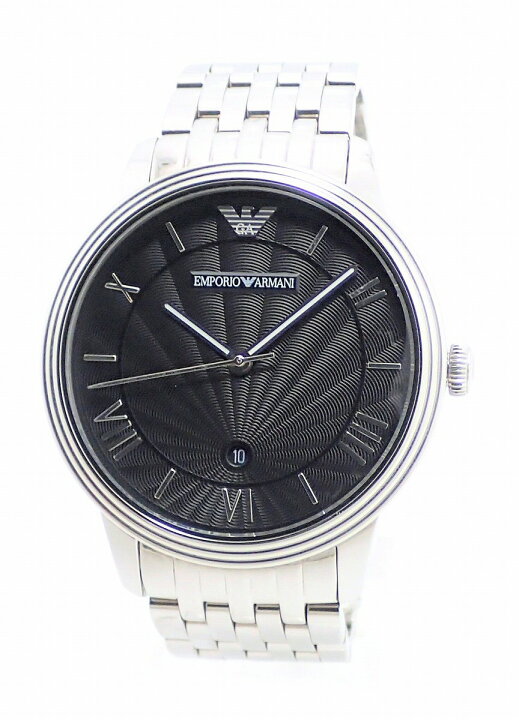楽天市場】【ウォッチ】EMPORIO ARMANI エンポリオ アルマーニ デイト EMPORIO ARMANI ブラック クォーツ腕時計