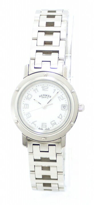 楽天市場】【ウォッチ】 HERMES エルメス クリッパー ナクレ デイト  
