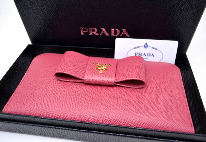 楽天市場】【新品未使用品】【財布】PRADA プラダ サフィアーノ リボン 