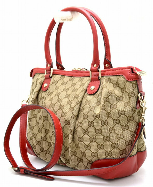 楽天市場】【未使用品】【バッグ】GUCCI グッチ GGキャンバス スーキー 
