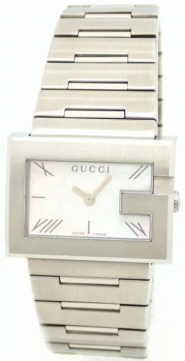 楽天市場】【ウォッチ】GUCCI グッチ Gレクタングル ホワイトシェル  