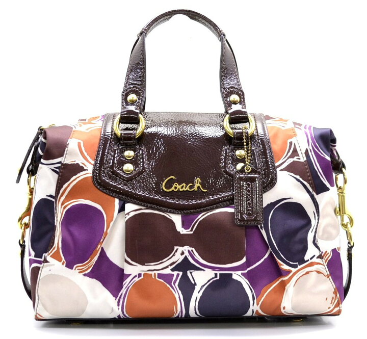 楽天市場】【バッグ】COACH コーチ アシュリー ハンドドロウン 