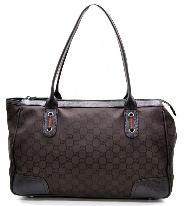 楽天市場】【バッグ】GUCCI グッチ GG ナイロン シェリー ハンドバッグ 