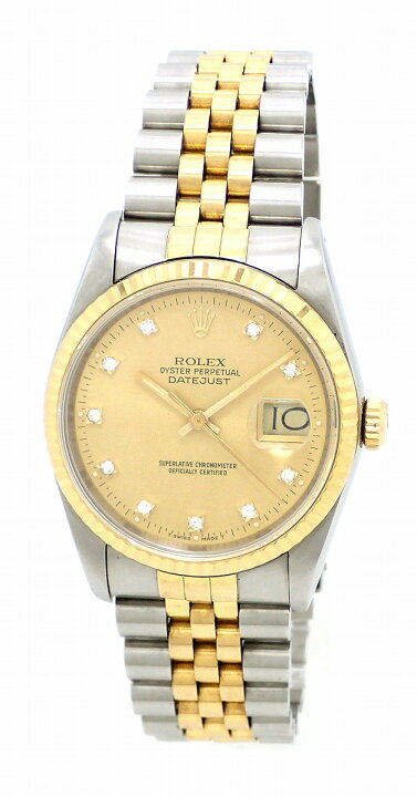 楽天市場】【ウォッチ】ROLEX ロレックス デイトジャスト 10Pダイヤ 
