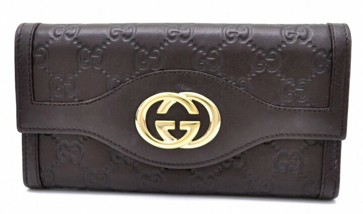 楽天市場】【財布】GUCCI グッチ マイクログッチシマ レザー 2つ折長  