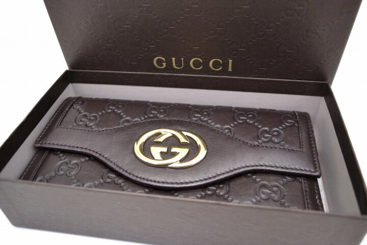 楽天市場】【財布】GUCCI グッチ マイクログッチシマ レザー 2つ折長 