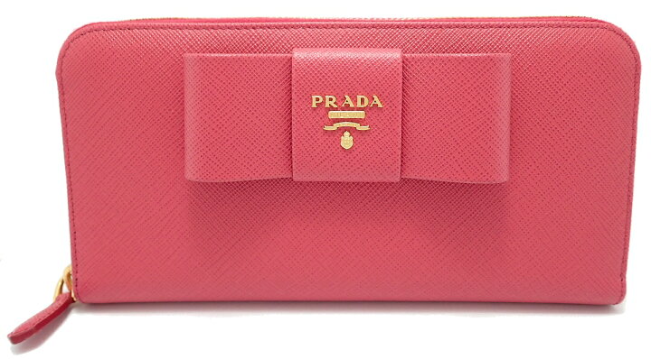 プラダ PRADA ロゴ ラウンドファスナー 長財布 札入れ 小銭入れ  