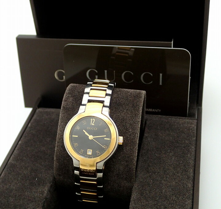 楽天市場】【ウォッチ】 GUCCI グッチ SS GP コンビ デイト ブラック 