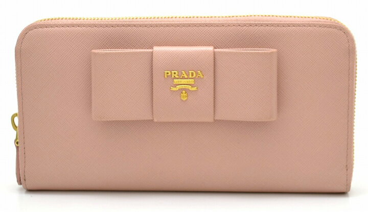 楽天市場】【財布】PRADA プラダ リボン モチーフ ラウンドファスナー 