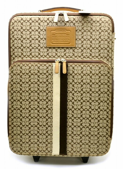 楽天市場】【バッグ】COACH コーチ ミニシグネチャー キャリーケース 