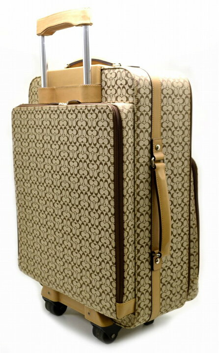 楽天市場】【バッグ】COACH コーチ ミニシグネチャー キャリーケース 