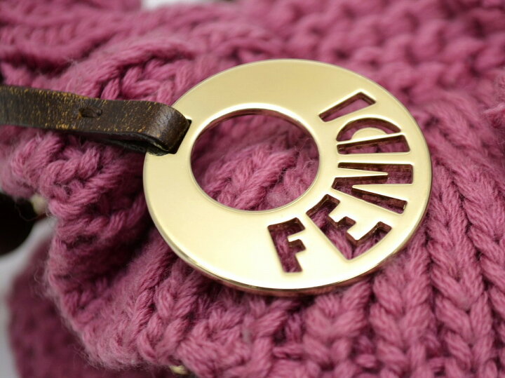 楽天市場】【バッグ】FENDI フェンディ ウール 毛糸 ニット ショルダー 