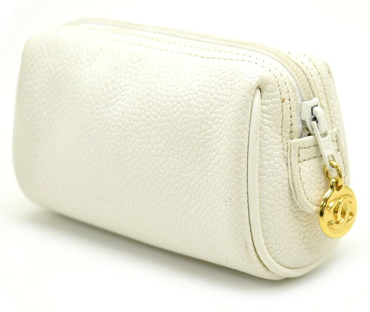 楽天市場】【バッグ】CHANEL シャネル キャビアスキン ポーチ コスメ 