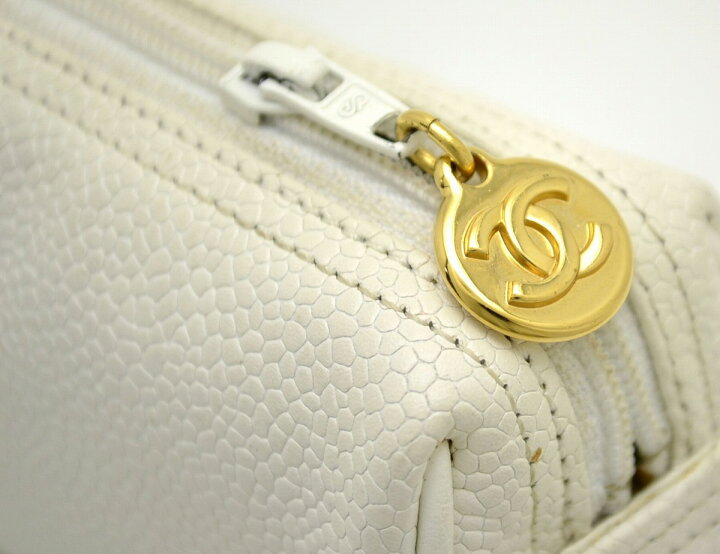 楽天市場】【バッグ】CHANEL シャネル キャビアスキン ポーチ コスメ 