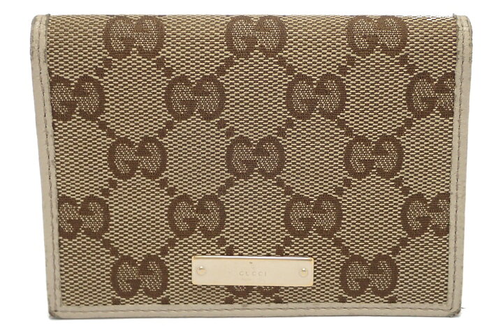 楽天市場】GUCCI グッチ GGキャンバス GG柄 キャンバス レザー カード 