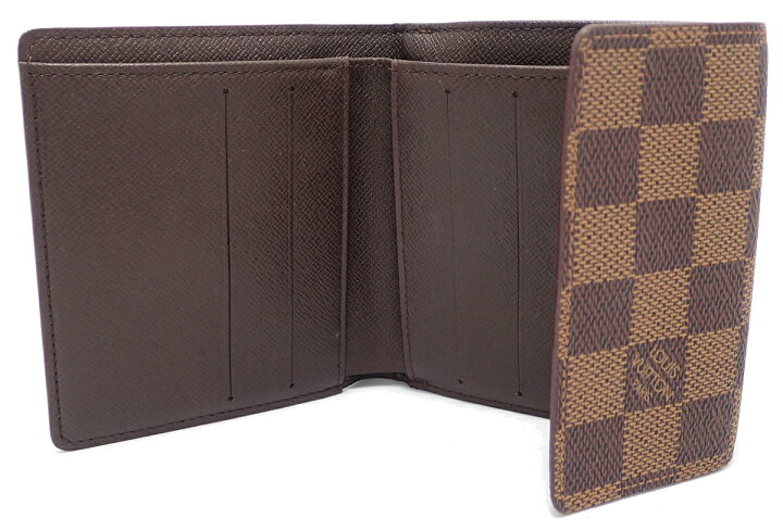 楽天市場】【財布】LOUIS VUITTON ルイ ヴィトン ダミエ ポルトモネ  