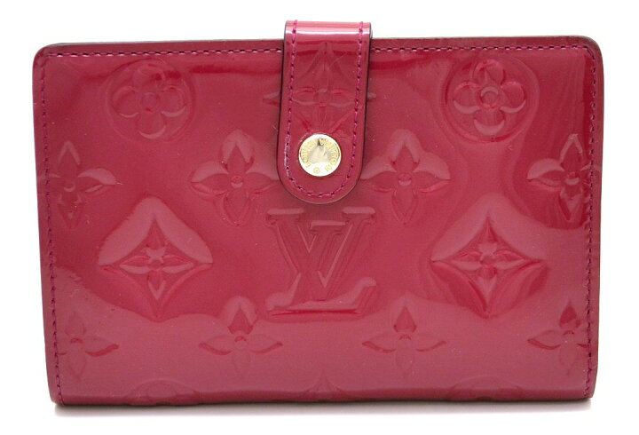 ルイヴィトン LOUIS VUITTON ヴェルニ がま口財布 M91768 ローズ  
