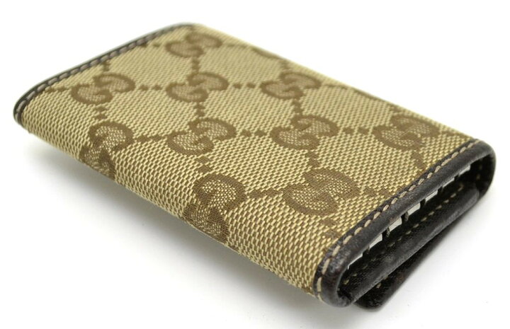 楽天市場】GUCCI グッチ GGキャンバス レザー 6連キーケース カーキ  