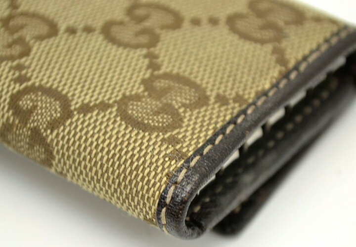楽天市場】GUCCI グッチ GGキャンバス レザー 6連キーケース カーキ  