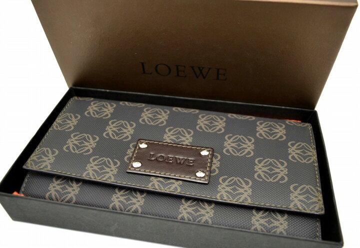 楽天市場】【未使用品】【財布】LOEWE ロエベ アナグラム 2つ折 長財布  