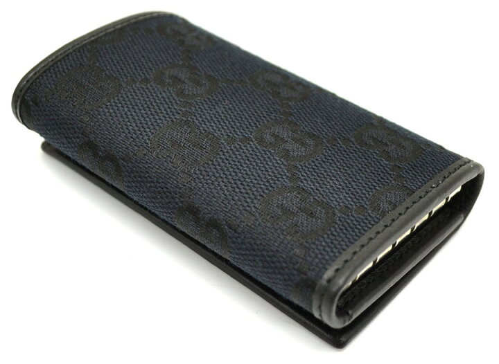 楽天市場】【未使用品】GUCCI グッチ GGキャンバス レザー 6連キー  