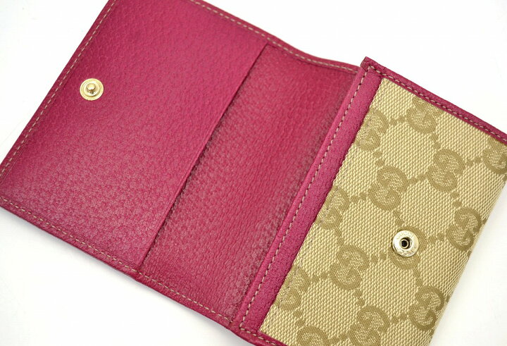 楽天市場】【未使用品】GUCCI グッチ GGキャンバス レザー カード 