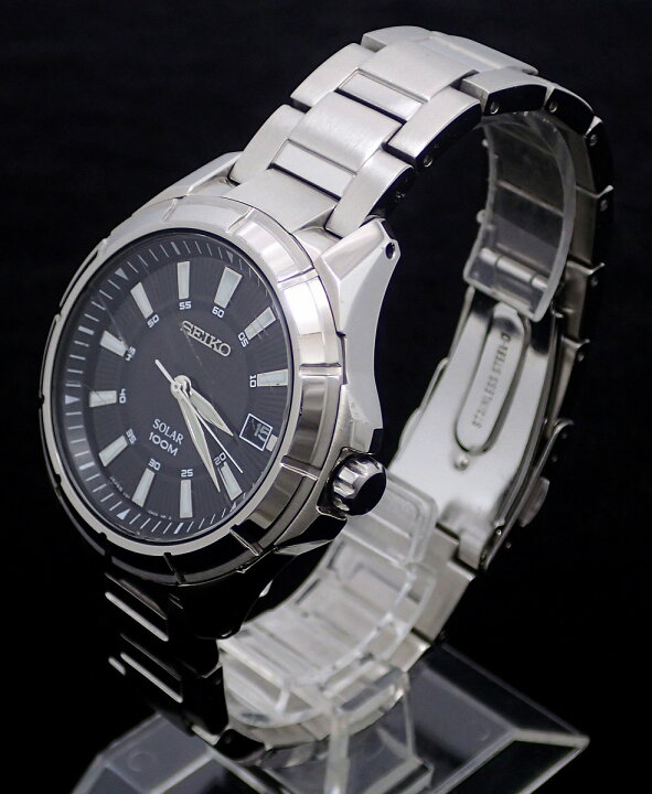楽天市場】【ウォッチ】SEIKO セイコー ブラック文字盤 デイト SS 