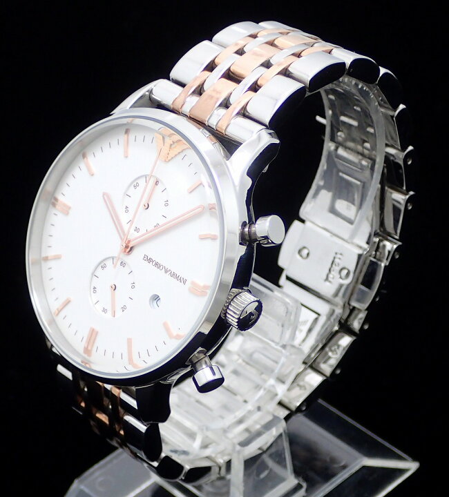 楽天市場】【ウォッチ】EMPORIO ARMANI エンポリオ アルマーニ クロノ 