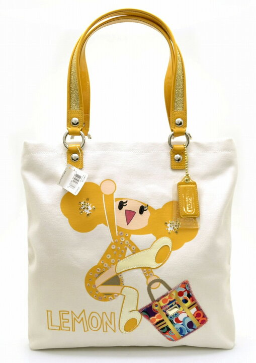 楽天市場】【未使用品】【バッグ】COACH コーチ ポピー レモン LEMON 