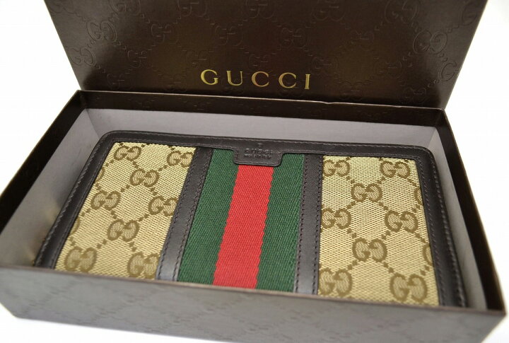 楽天市場】【未使用品】【財布】GUCCI グッチ GGキャンバス ウォレット 