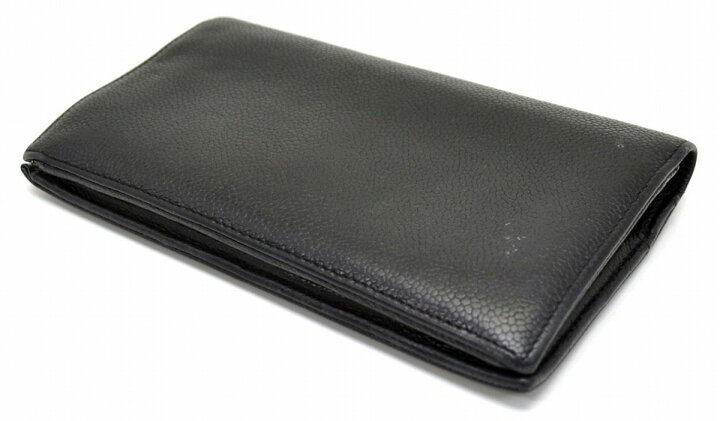 楽天市場】【財布】CHANEL シャネル パテント キャビアスキン 2つ折 長  