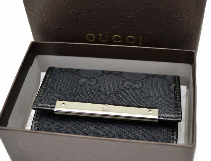楽天市場】【未使用品】GUCCI グッチ GGキャンバス ロゴプレート 6連 