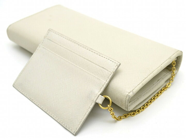 楽天市場】【財布】PRADA プラダ 2つ折 ファスナー長財布 型押しレザー  