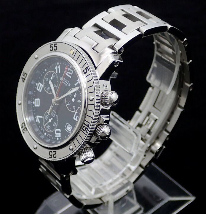 楽天市場】【ウォッチ】 HERMES エルメス クリッパー ダイバー クロノ  