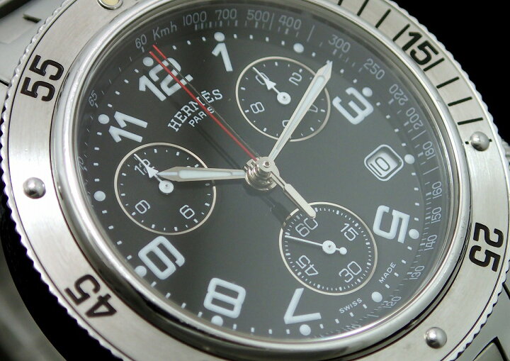 楽天市場】【ウォッチ】 HERMES エルメス クリッパー ダイバー クロノ  
