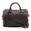 LOUIS VUITTON ルイ ヴィトン モノグラムアンプラント スピーディバンドリエール25 ハンドバッグ 2WAY ショルダーバッグ オーブ 紫 M40765 【中古】